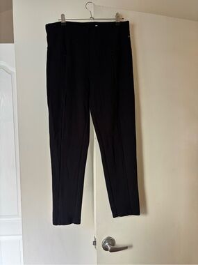 NWOT Betabrand Dress Yoga Pants Black Slim Pants Size M